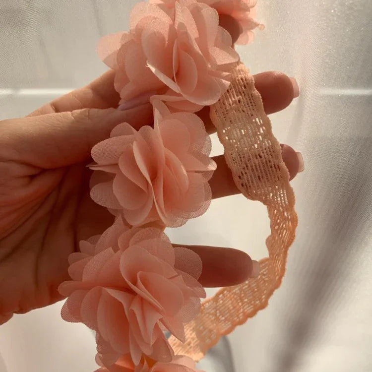 Serre-tête floral pour bébé fille, fait main, accessoires pour cheveux
