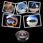 APEXEL APL-HB195 Objectif universel professionnel HD pour téléphone portable 195 degrés Fisheye, Fisheye 195 degrés