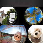 APEXEL APL-HB195 Objectif universel professionnel HD pour téléphone portable 195 degrés Fisheye, Fisheye 195 degrés