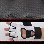 Gants de boxe d'entraînement demi-doigts pour adultes en cuir PU pour fitness, sparring, taekwondo, XS, S, M, L, XL, XXL