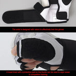 Gants de boxe d'entraînement demi-doigts pour adultes en cuir PU pour fitness, sparring, taekwondo, XS, S, M, L, XL, XXL