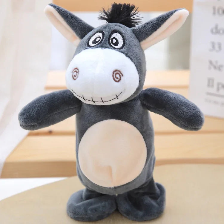 Âne électronique interactif en forme de petit animal, jouet intelligent qui marche et parle, cadeau d'anniversaire pour enfants, petit âne