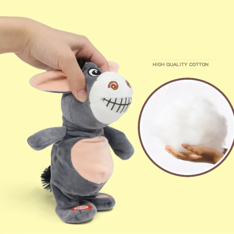 Âne électronique interactif en forme de petit animal, jouet intelligent qui marche et parle, cadeau d'anniversaire pour enfants, petit âne