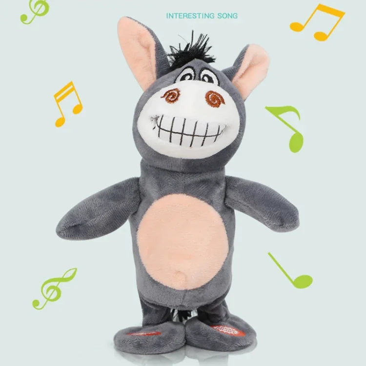 Âne électronique interactif en forme de petit animal, jouet intelligent qui marche et parle, cadeau d'anniversaire pour enfants, petit âne
