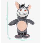 Âne électronique interactif en forme de petit animal, jouet intelligent qui marche et parle, cadeau d'anniversaire pour enfants, petit âne