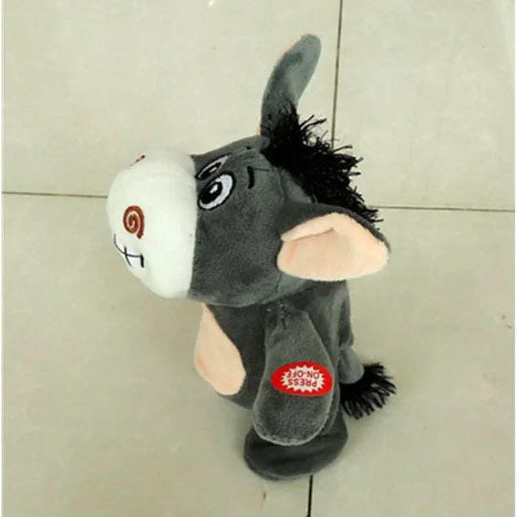 Âne électronique interactif en forme de petit animal, jouet intelligent qui marche et parle, cadeau d'anniversaire pour enfants, petit âne