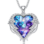 Colliers Cœurs Ailes d'Ange en Cristal Mode Femme
