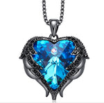 Colliers Cœurs Ailes d'Ange en Cristal Mode Femme