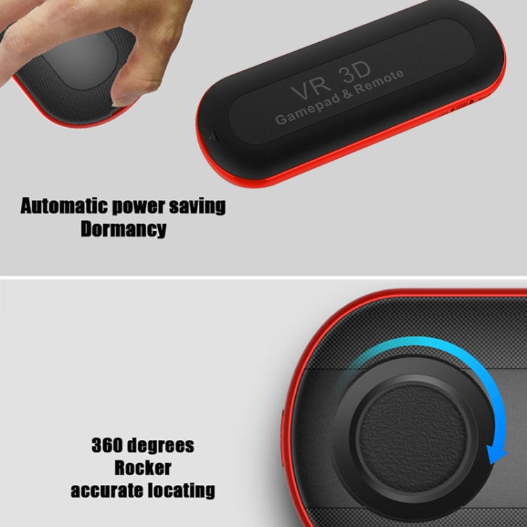 Manette de jeu Bluetooth sans fil intelligente, télécommandes de joystick pour lunettes de réalité virtuelle 3D compatibles avec Android / IOS, blanc, noir