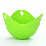 Moule à œufs en silicone, support à œufs, outils de cuisine, ustensiles de cuisson pour crêpes, œufs à la vapeur, plateau, vert, rouge, 4 pièces pour œufs à la vapeur