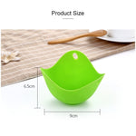 Moule à œufs en silicone, support à œufs, outils de cuisine, ustensiles de cuisson pour crêpes, œufs à la vapeur, plateau, vert, rouge, 4 pièces pour œufs à la vapeur