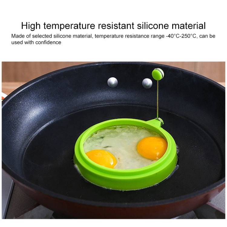 Anneau à œufs rond en silicone pour petit-déjeuner, moule à œufs frits, anneau à crêpes, moule de cuisson antiadhésif pour cuisine, rond, bleu, rond, vert, rond, orange, rond, rouge