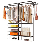 Support de rangement pour vêtements mobile et simple pour chambre à coucher