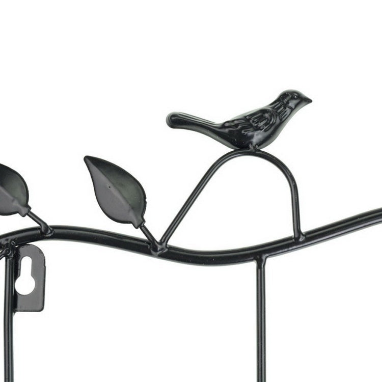 Patères décorées en fer forgé avec motif oiseaux