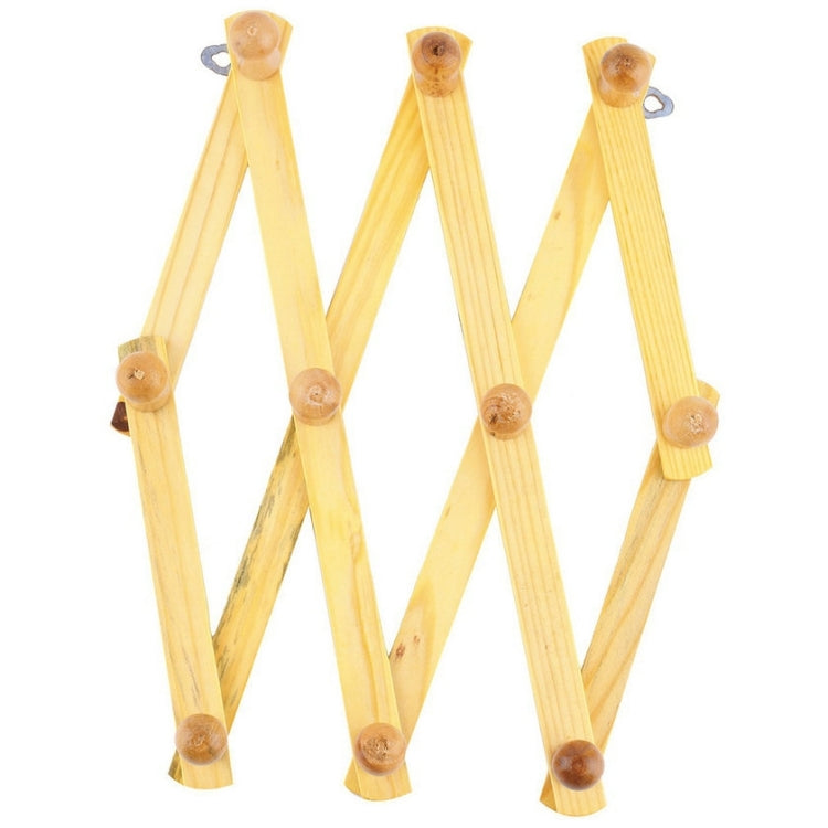 Porte-manteau mural pliant rétractable en bois massif, Séchoir à linge
