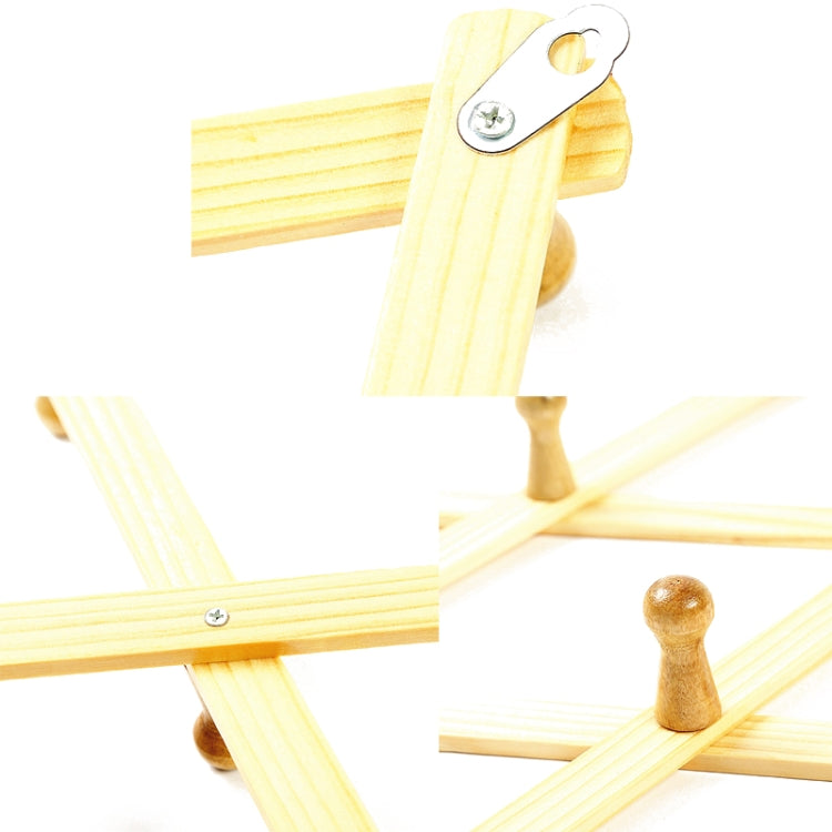 Porte-manteau mural pliant rétractable en bois massif, Séchoir à linge