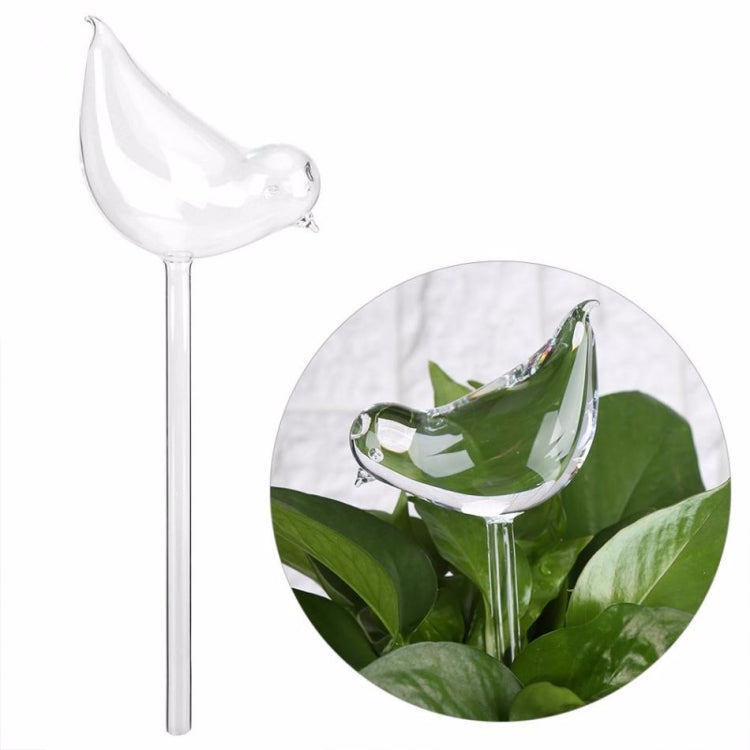 Arrosoir automatique en verre auto-nettoyant forme oiseau, dispositif d’arrosage forme oiseau