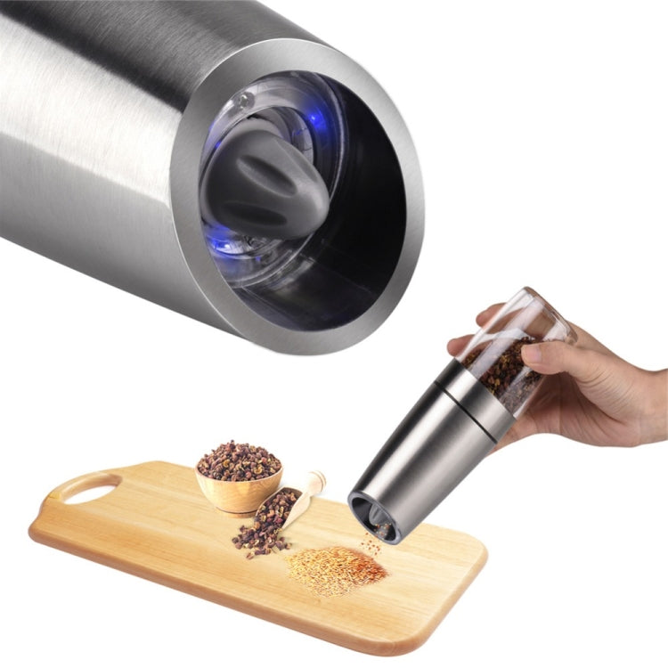 Moulière à poivre électrique automatique avec lumière LED, Moulin à sel électrique automatique