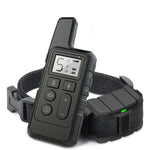 Collier anti-aboiements pour chien avec télécommande et choc électrique, étanche, portée 500 m