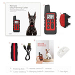 Collier anti-aboiements pour chien avec télécommande et choc électrique, étanche, portée 500 m