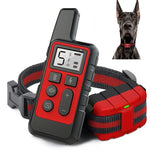 Collier anti-aboiements pour chien avec télécommande et choc électrique, étanche, portée 500 m