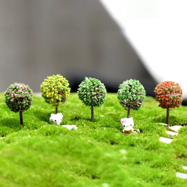 3 arbres artificiels miniature décoration de jardin maison, livraison couleur aléatoire, décoration arbre artificiel