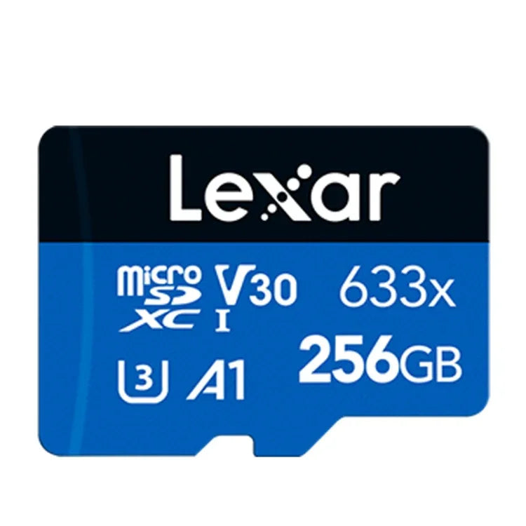 Carte mémoire flash Lexar 633x 256 Go haute vitesse pour appareil photo de téléphone portable, enregistreur de conduite, stockage dédié, 256 Go