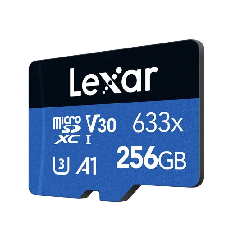 Carte mémoire flash Lexar 633x 256 Go haute vitesse pour appareil photo de téléphone portable, enregistreur de conduite, stockage dédié, 256 Go
