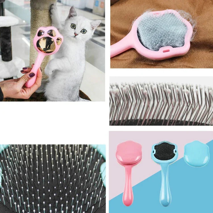 Peigne anti-poils d'animaux Footprint pour chiens et chats