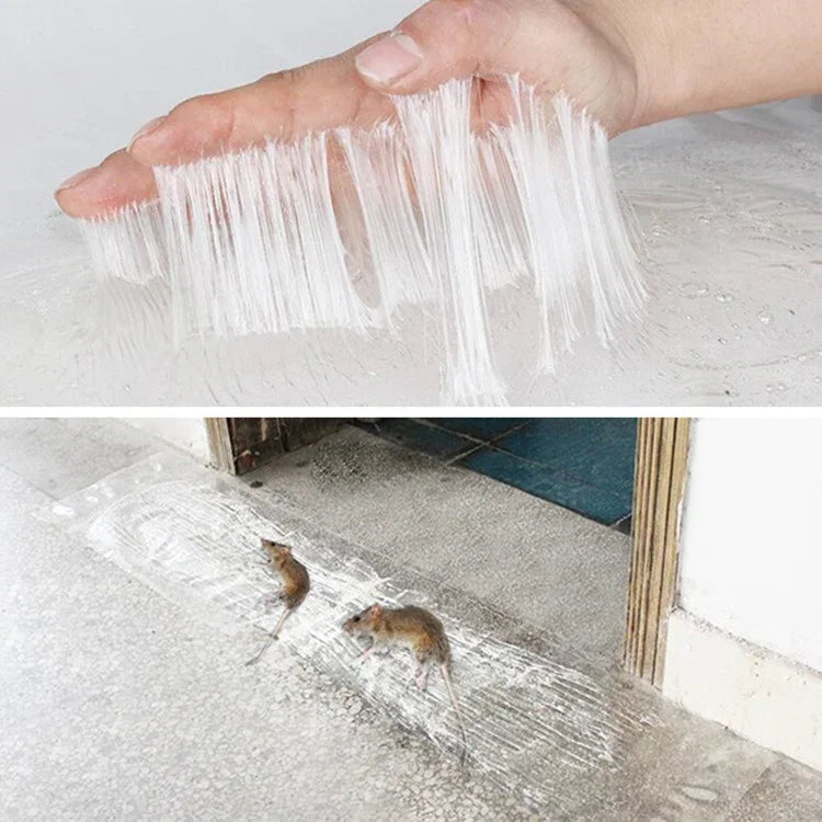 Plaque adhésive transparente anti-rongeurs forte avec colle et piège à souris, longue transparente