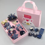 18 pièces/ensembles d'accessoires pour cheveux de bébé filles, épingles à cheveux, anneaux à cheveux, en boîte, TBD077045401A, TBD077045401B, TBD077045401C, TBD077045401D, TBD077045401E