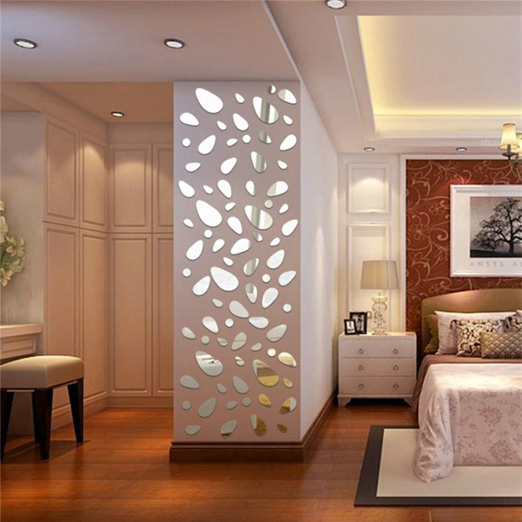 12 PCS/ENSEMBLE Autocollants Muraux Amovibles Effet Miroir 3D Pour Salon Chambre Arrière-plan TV Décor Mural Miroir