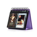 Mini album photo de bureau de 3 pouces, style calendrier, à poser, pour 68 photos, avec espace pour le nom de la marque