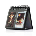 Mini album photo de bureau de 3 pouces, style calendrier, à poser, pour 68 photos, avec espace pour le nom de la marque