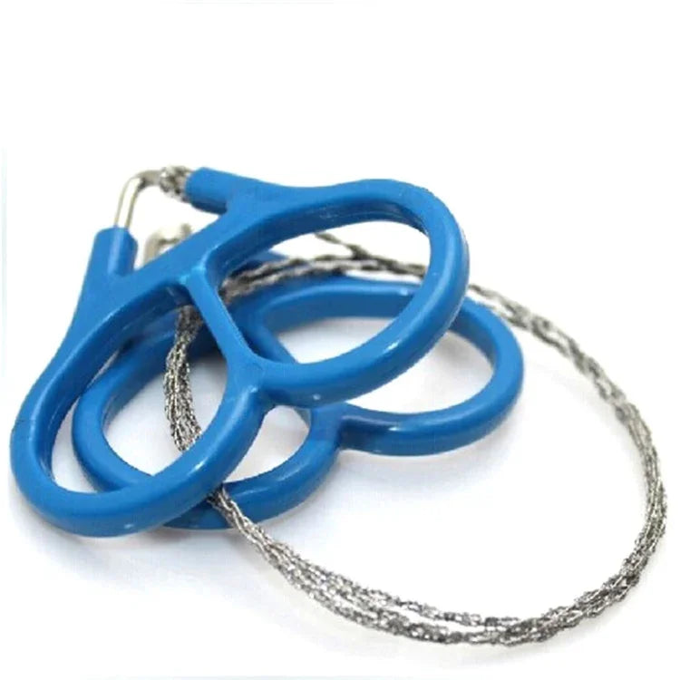 Scie à fil en acier inoxydable EDC d'urgence pour camping et randonnée, outils de survie manuels en corde d'acier