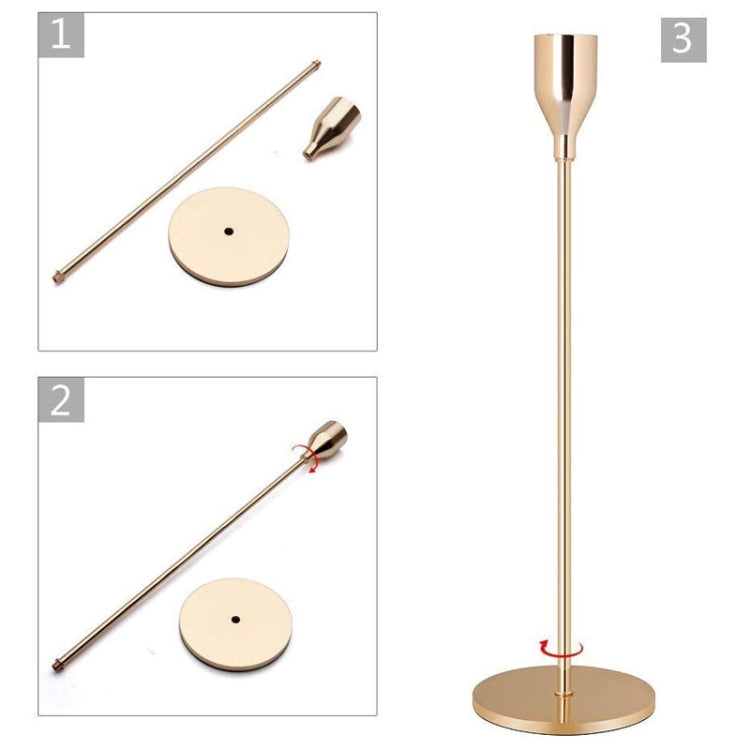 Photophore créatif à tête unique, décoration de table de mariage, S, M, L