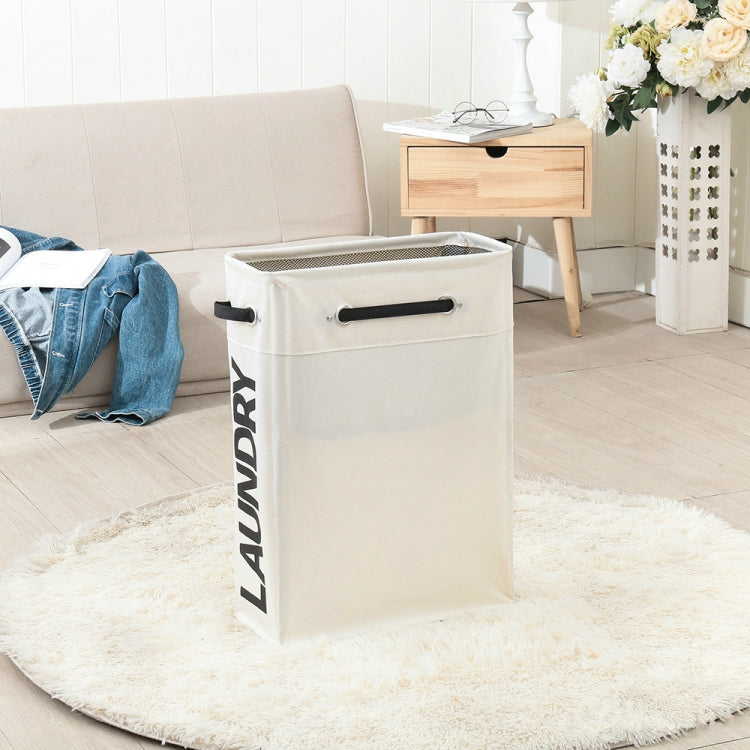 Sac à linge style cordon de serrage avec fond en PU, sac de rangement pour vêtements sales en tissu Oxford, petit panier à linge pliable