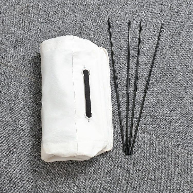 Sac à linge style cordon de serrage avec fond en PU, sac de rangement pour vêtements sales en tissu Oxford, petit panier à linge pliable