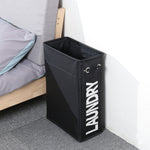 Sac à linge style cordon de serrage avec fond en PU, sac de rangement pour vêtements sales en tissu Oxford, petit panier à linge pliable