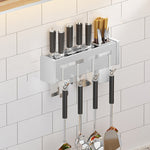 Égouttoir mural de cuisine sans perforation pour baguettes, Brossé 30cm, Brossé 40cm, Brossé 50cm, Brossé 60cm, Noir 30cm, Noir 40cm, Noir 50cm, Noir 60cm