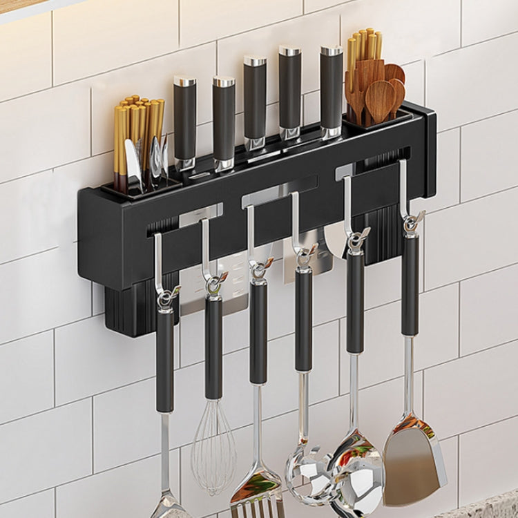 Égouttoir mural de cuisine sans perforation pour baguettes, Brossé 30cm, Brossé 40cm, Brossé 50cm, Brossé 60cm, Noir 30cm, Noir 40cm, Noir 50cm, Noir 60cm