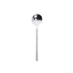 Mini accessoires Cuillère à café Cuillère à dessert de cuisine Forme ronde Café Acier inoxydable Maison, 13cm, 15cm, 17cm