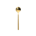 Mini accessoires Cuillère à café Cuillère à dessert de cuisine Forme ronde Café Acier inoxydable Maison, 13cm, 15cm, 17cm