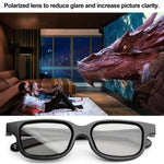 Lunettes 3D polarisées spéciales, Lunettes 3D stéréo sans scintillement, 1 pièce