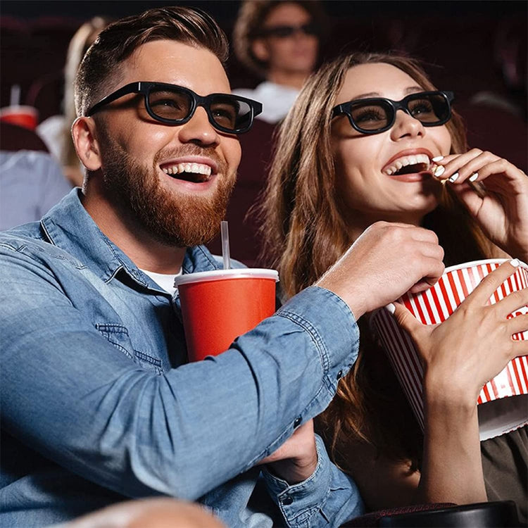 Lunettes 3D polarisées spéciales, Lunettes 3D stéréo sans scintillement, 1 pièce