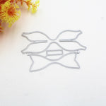 Matrice de découpe pour gaufrage en métal, motif nœud 3D, pour scrapbooking, matrice de découpe en forme de nœud 3D pour scrapbooking