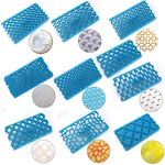 Lot de 2 emporte-pièces en forme de cœur en losange texturé à carreaux pour décoration de gâteaux et pâtisseries