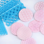 Lot de 2 emporte-pièces en forme de cœur en losange texturé à carreaux pour décoration de gâteaux et pâtisseries