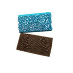 Lot de 2 emporte-pièces en forme de cœur en losange texturé à carreaux pour décoration de gâteaux et pâtisseries