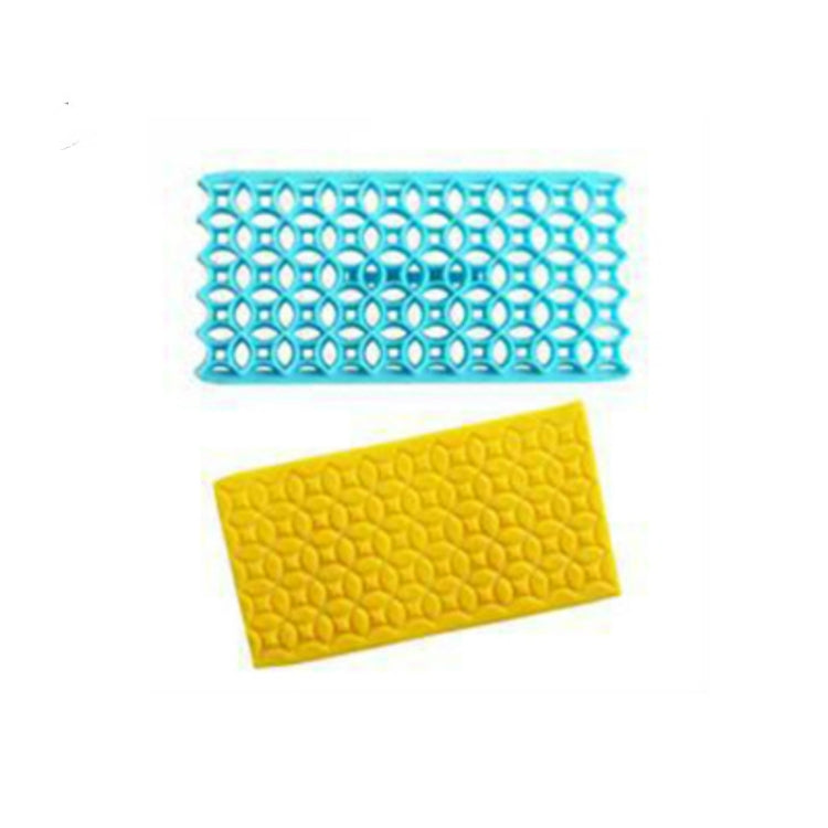 Lot de 2 emporte-pièces en forme de cœur en losange texturé à carreaux pour décoration de gâteaux et pâtisseries